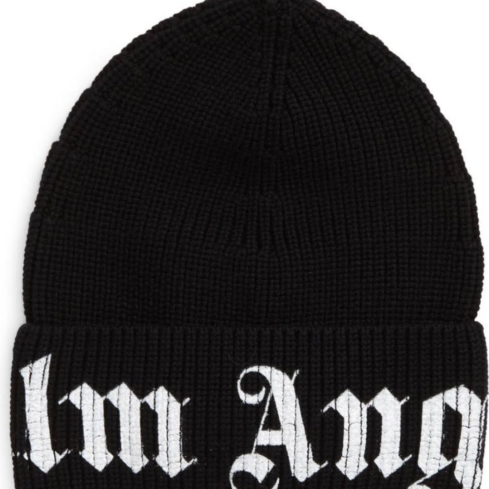 Palm Angels Logo Wool Beanie